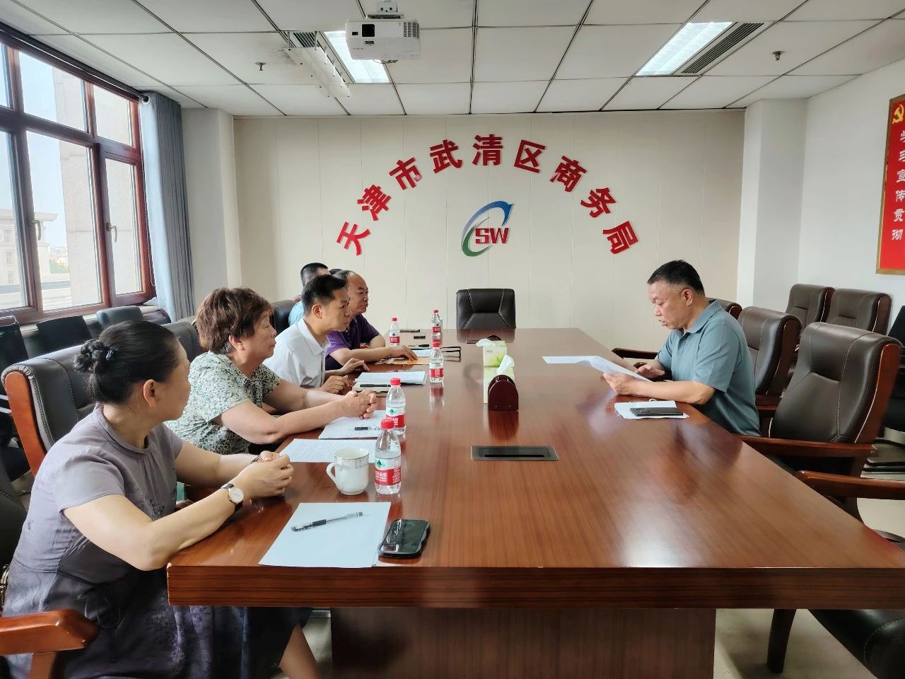 企业家合作商会与武清区商务局领导就“换博会”项目展开深入洽谈